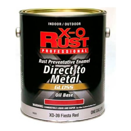 General Paint Interior/Exterior Paint, Gloss, Oil Base, Fiesta Red, 1 gal 705325